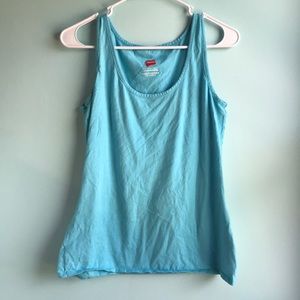 Hanes blue tank top
